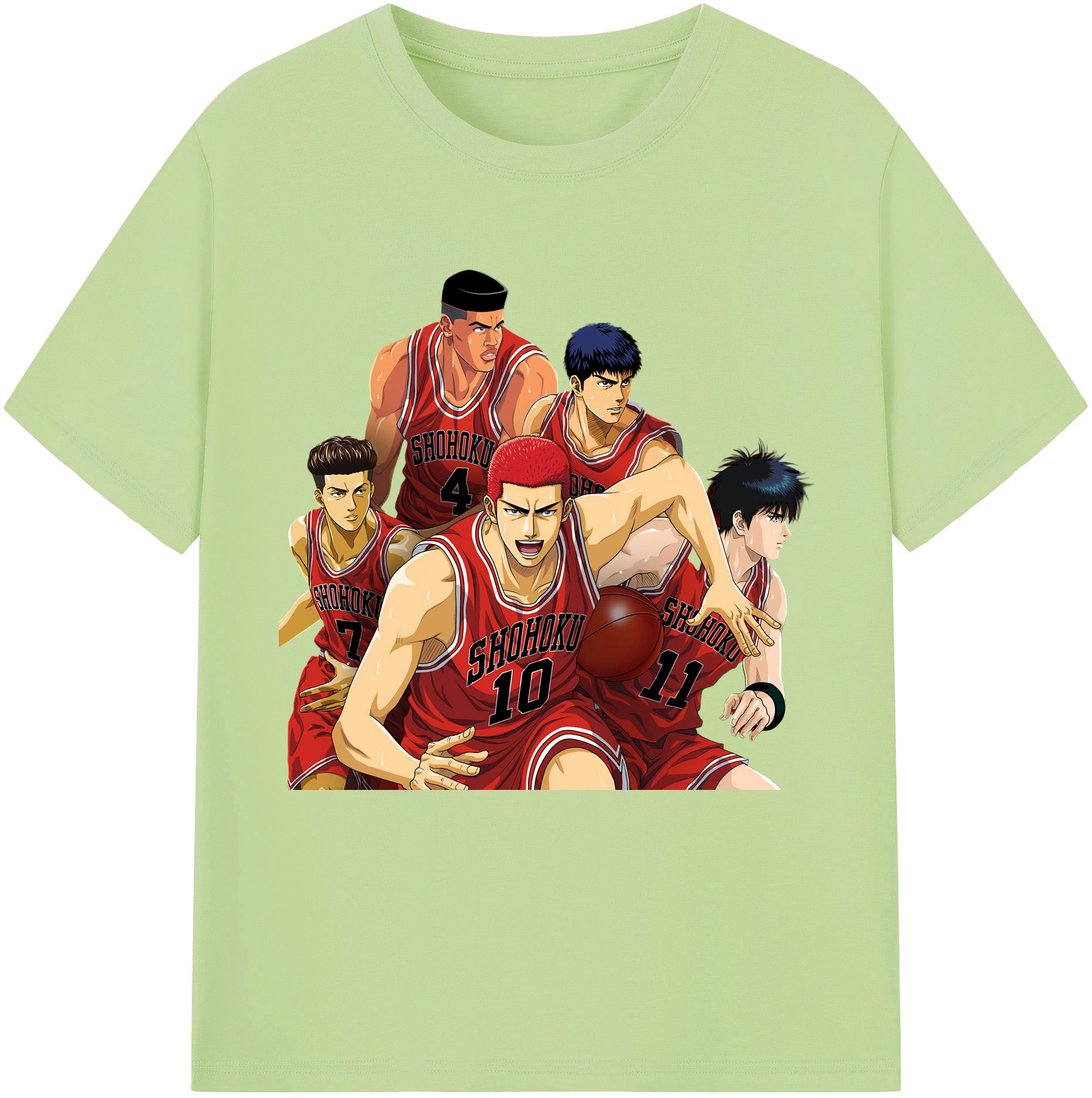 （画像用） SLAM DUNK／スラムダンク 綿100％半袖Tシャツ（フロントプリント）